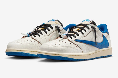Fragment Design x Travis Scott x Air Jordan 1 Low Military Blue
